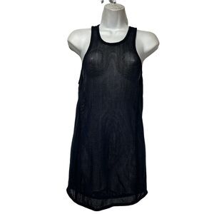 Mikoh Bahia Black Mesh Cover Up Dress Womens Size 1 (XS) Beach Cover Up